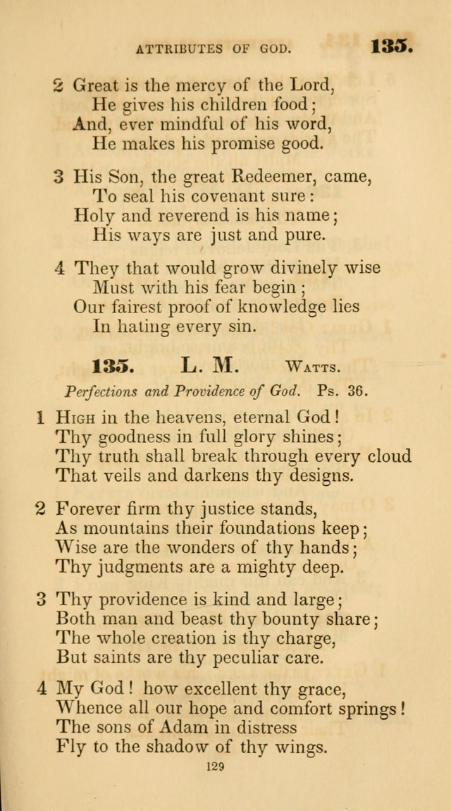 A Collection of Psalms and Hymns for Christian Worship. (45th ed.) page 129