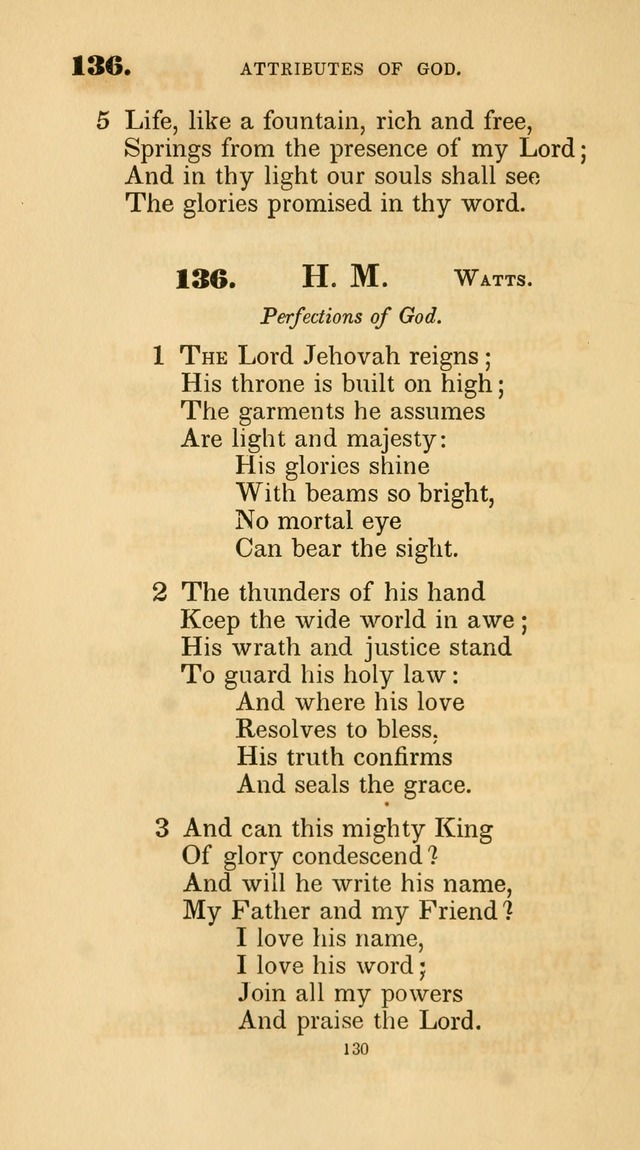 A Collection of Psalms and Hymns for Christian Worship. (45th ed.) page 130