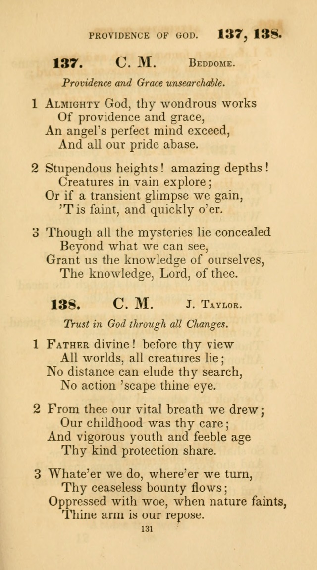 A Collection of Psalms and Hymns for Christian Worship. (45th ed.) page 131