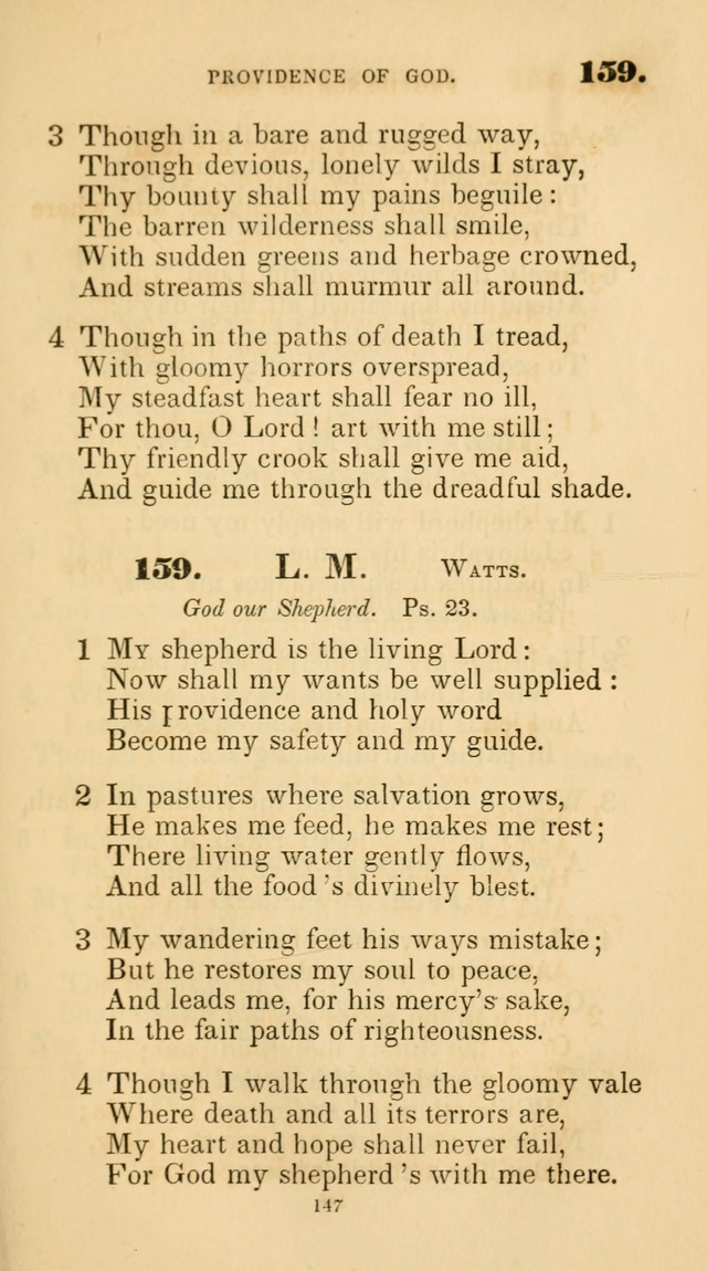 A Collection of Psalms and Hymns for Christian Worship. (45th ed.) page 147