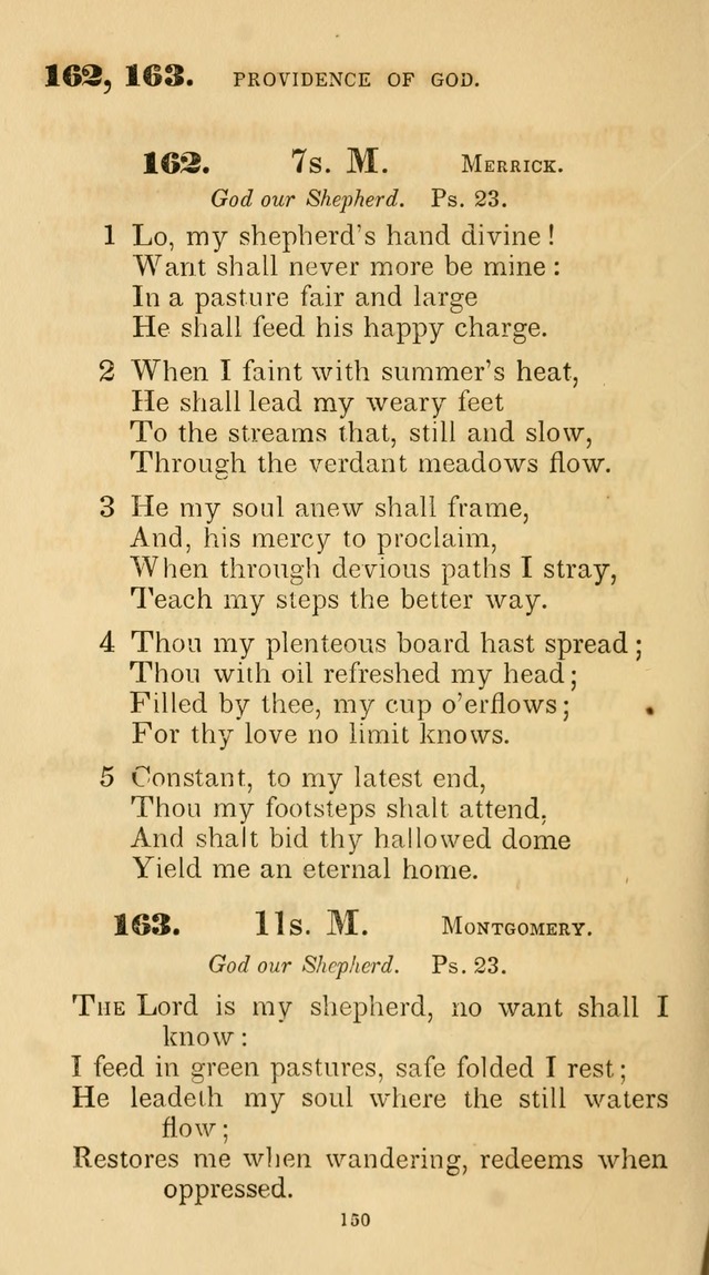 A Collection of Psalms and Hymns for Christian Worship. (45th ed.) page 150