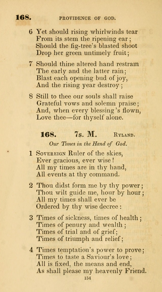 A Collection of Psalms and Hymns for Christian Worship. (45th ed.) page 154