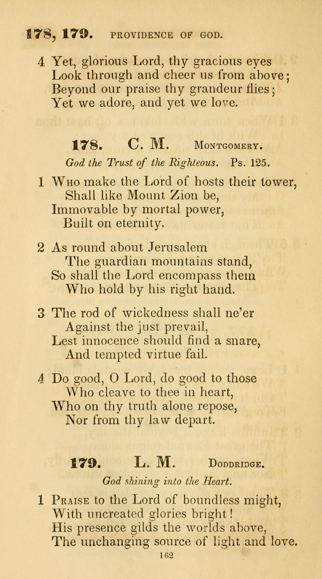 A Collection of Psalms and Hymns for Christian Worship. (45th ed.) page 162