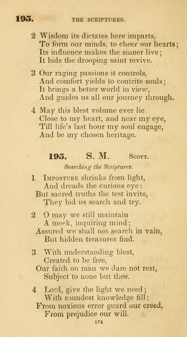 A Collection of Psalms and Hymns for Christian Worship. (45th ed.) page 174