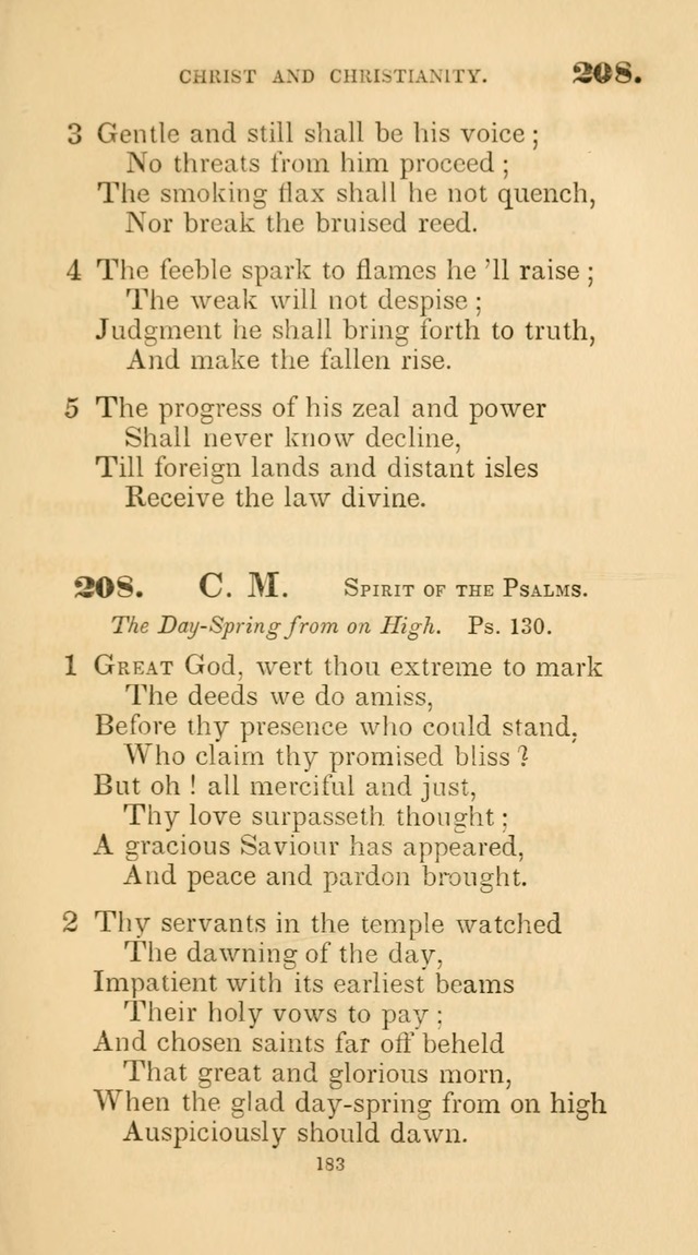 A Collection of Psalms and Hymns for Christian Worship. (45th ed.) page 183