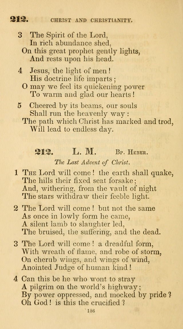 A Collection of Psalms and Hymns for Christian Worship. (45th ed.) page 186