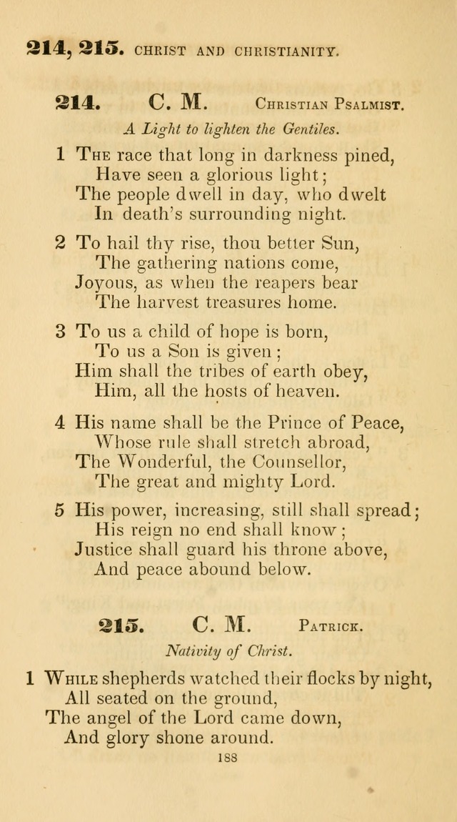 A Collection of Psalms and Hymns for Christian Worship. (45th ed.) page 188