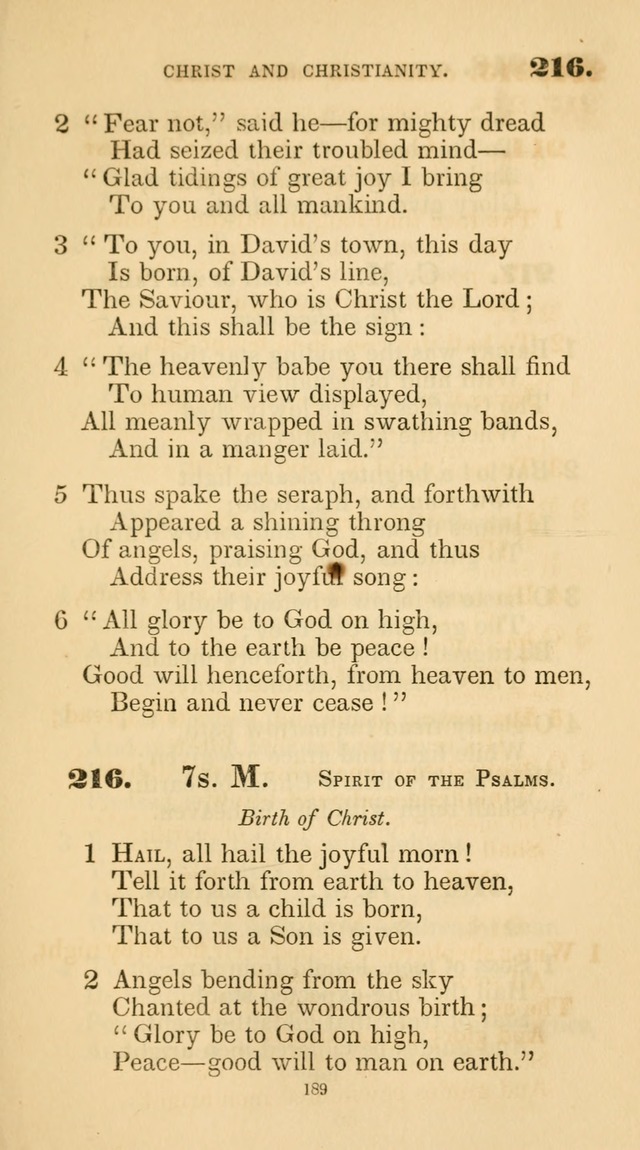 A Collection of Psalms and Hymns for Christian Worship. (45th ed.) page 189