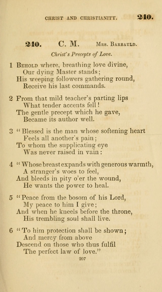 A Collection of Psalms and Hymns for Christian Worship. (45th ed.) page 207