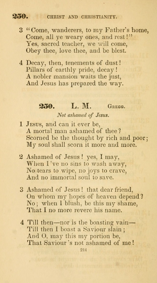 A Collection of Psalms and Hymns for Christian Worship. (45th ed.) page 214