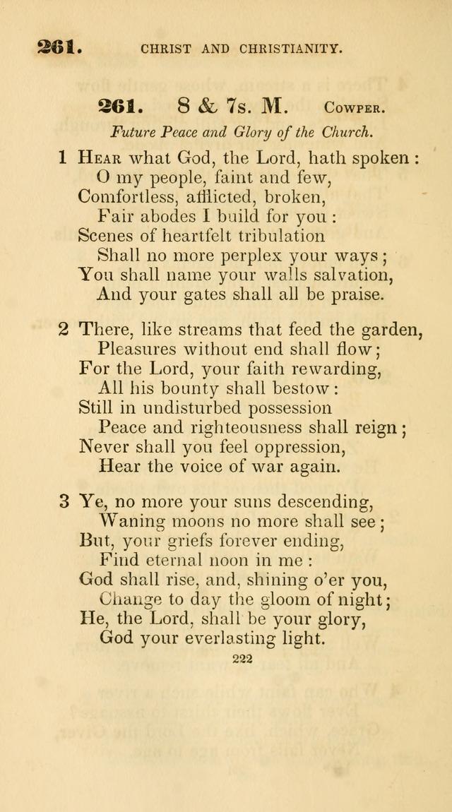 A Collection of Psalms and Hymns for Christian Worship. (45th ed.) page 222