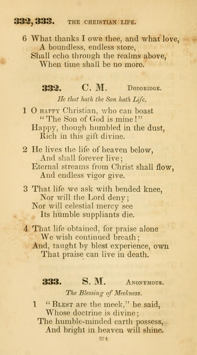 A Collection of Psalms and Hymns for Christian Worship. (45th ed.) page 274