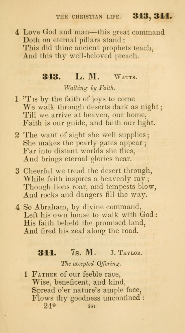 A Collection of Psalms and Hymns for Christian Worship. (45th ed.) page 281