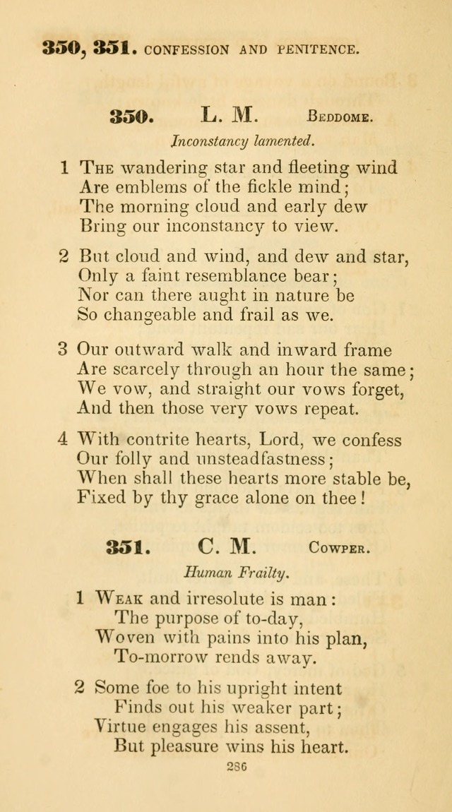 A Collection of Psalms and Hymns for Christian Worship. (45th ed.) page 286