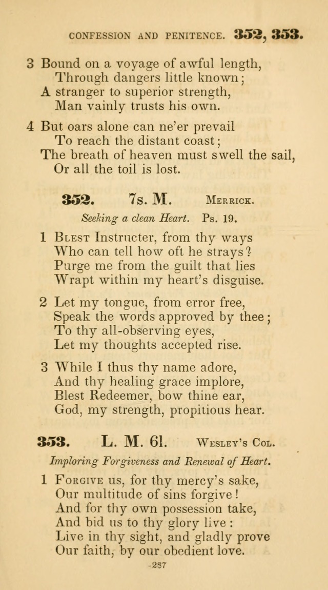 A Collection of Psalms and Hymns for Christian Worship. (45th ed.) page 287