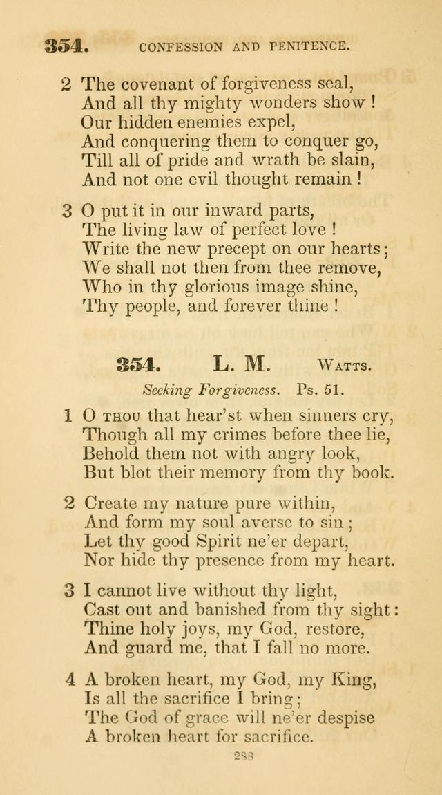 A Collection of Psalms and Hymns for Christian Worship. (45th ed.) page 288