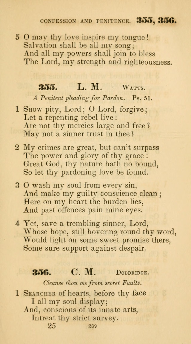 A Collection of Psalms and Hymns for Christian Worship. (45th ed.) page 289