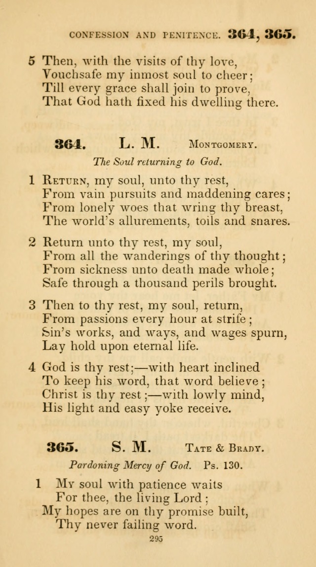 A Collection of Psalms and Hymns for Christian Worship. (45th ed.) page 295