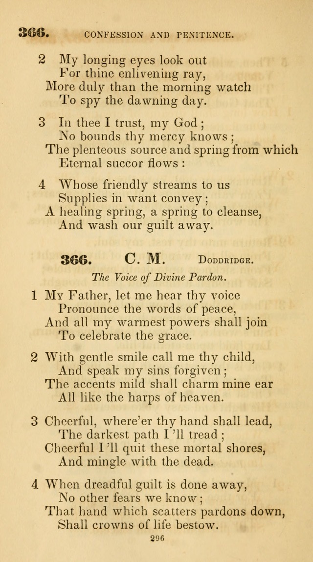 A Collection of Psalms and Hymns for Christian Worship. (45th ed.) page 296