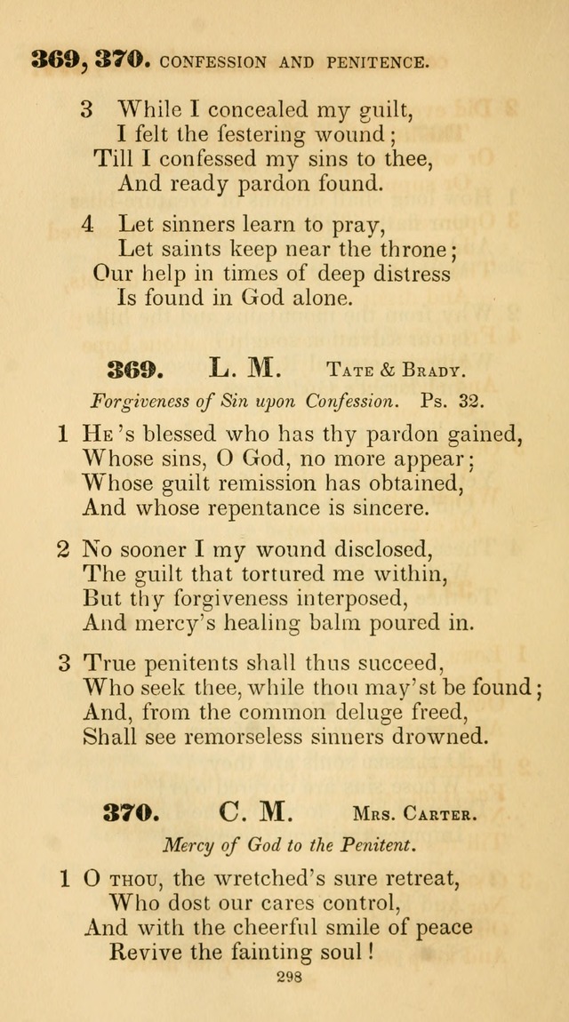 A Collection of Psalms and Hymns for Christian Worship. (45th ed.) page 298