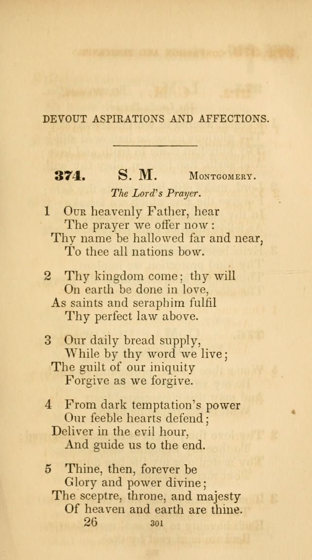 A Collection of Psalms and Hymns for Christian Worship. (45th ed.) page 301