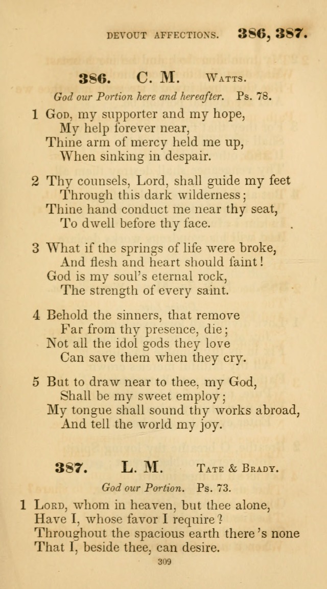 A Collection of Psalms and Hymns for Christian Worship. (45th ed.) page 309