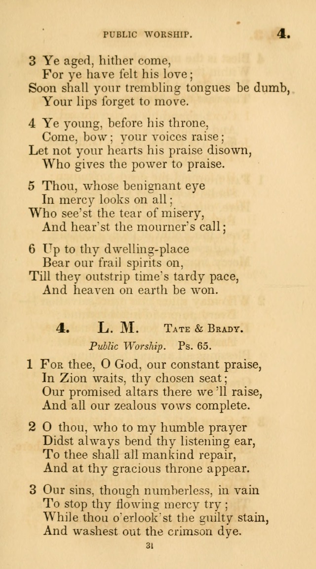 A Collection of Psalms and Hymns for Christian Worship. (45th ed.) page 31