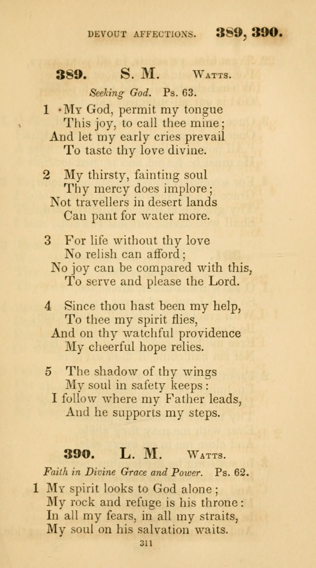 A Collection of Psalms and Hymns for Christian Worship. (45th ed.) page 311