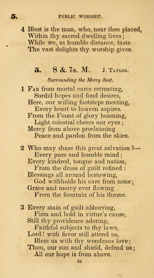 A Collection of Psalms and Hymns for Christian Worship. (45th ed.) page 32