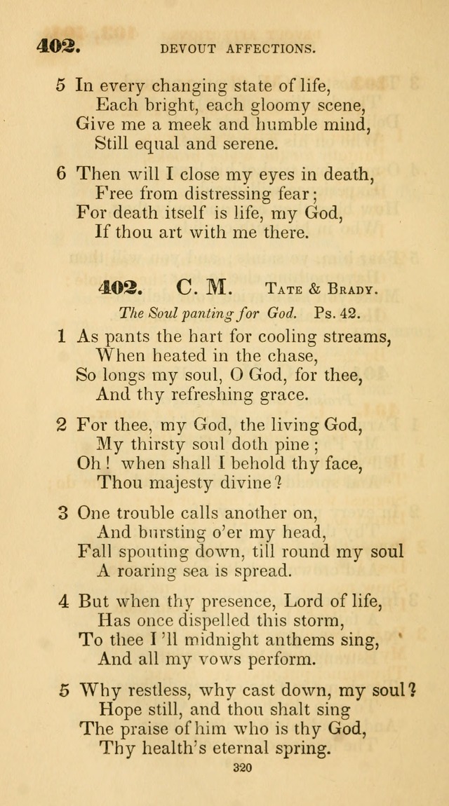 A Collection of Psalms and Hymns for Christian Worship. (45th ed.) page 320