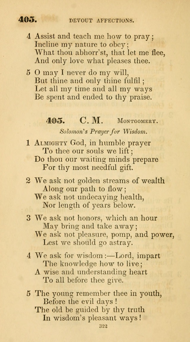 A Collection of Psalms and Hymns for Christian Worship. (45th ed.) page 322