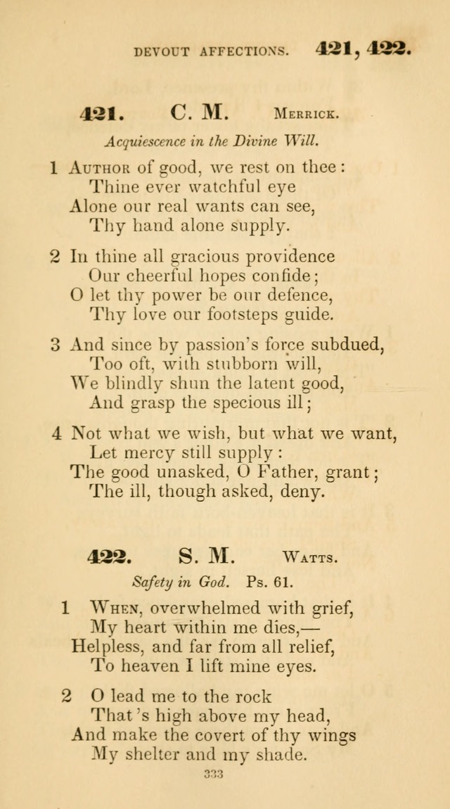 A Collection of Psalms and Hymns for Christian Worship. (45th ed.) page 333