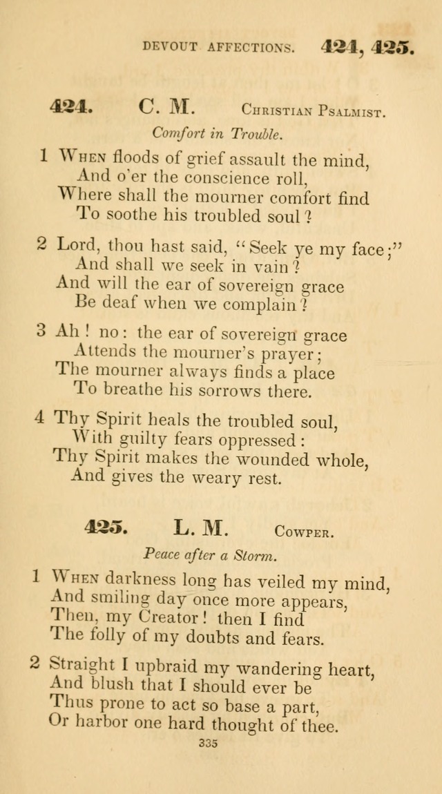 A Collection of Psalms and Hymns for Christian Worship. (45th ed.) page 335