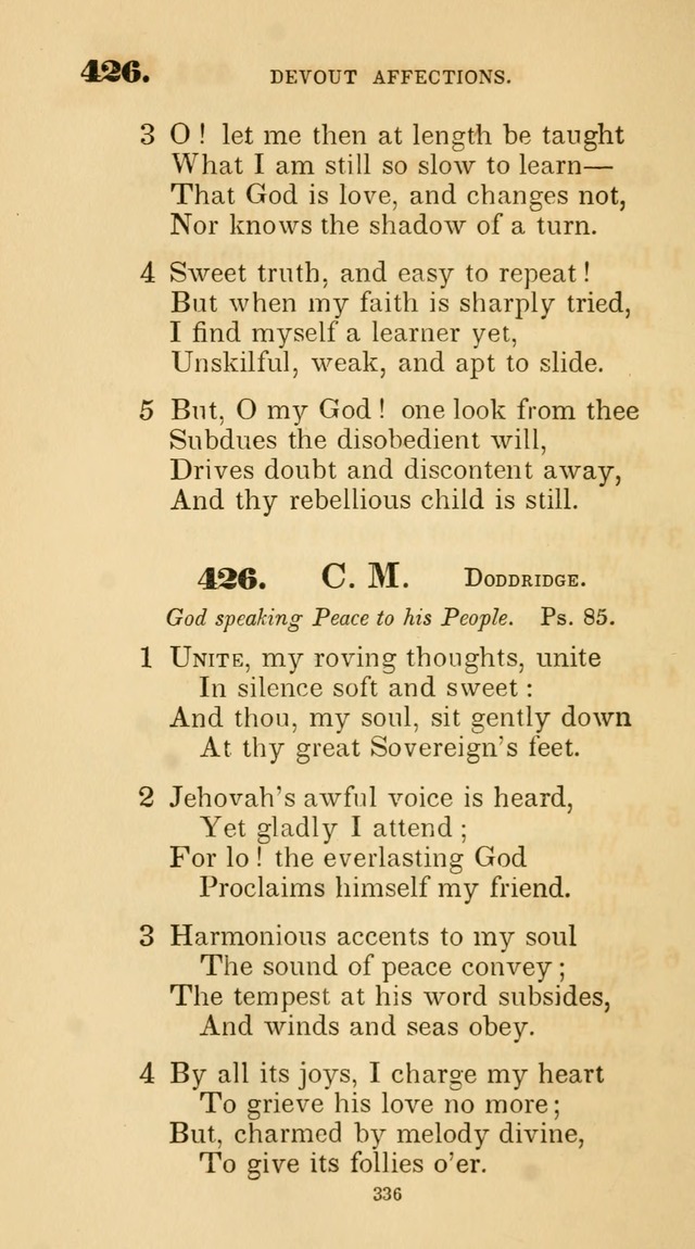 A Collection of Psalms and Hymns for Christian Worship. (45th ed.) page 336