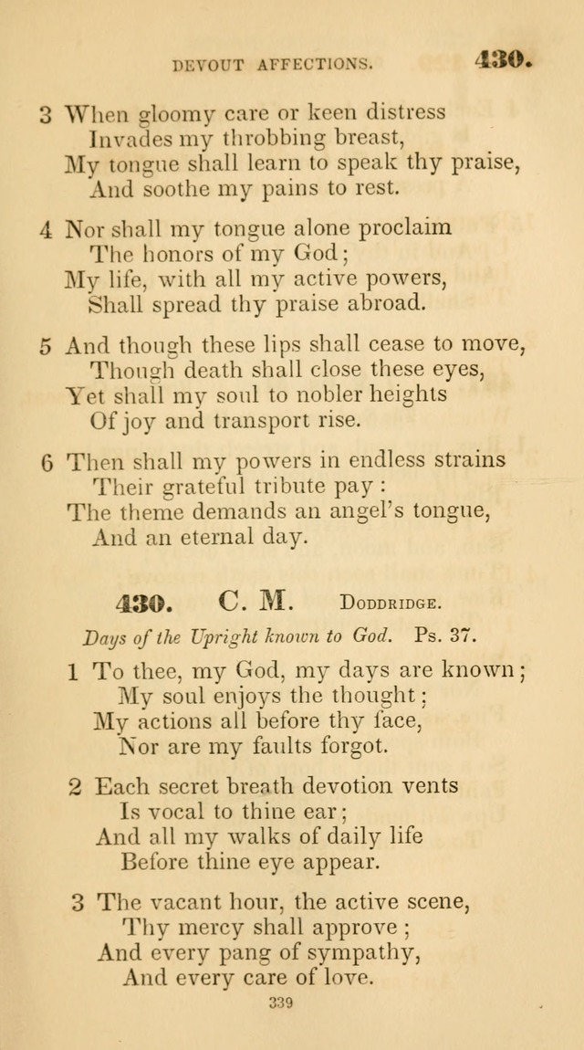 A Collection of Psalms and Hymns for Christian Worship. (45th ed.) page 339