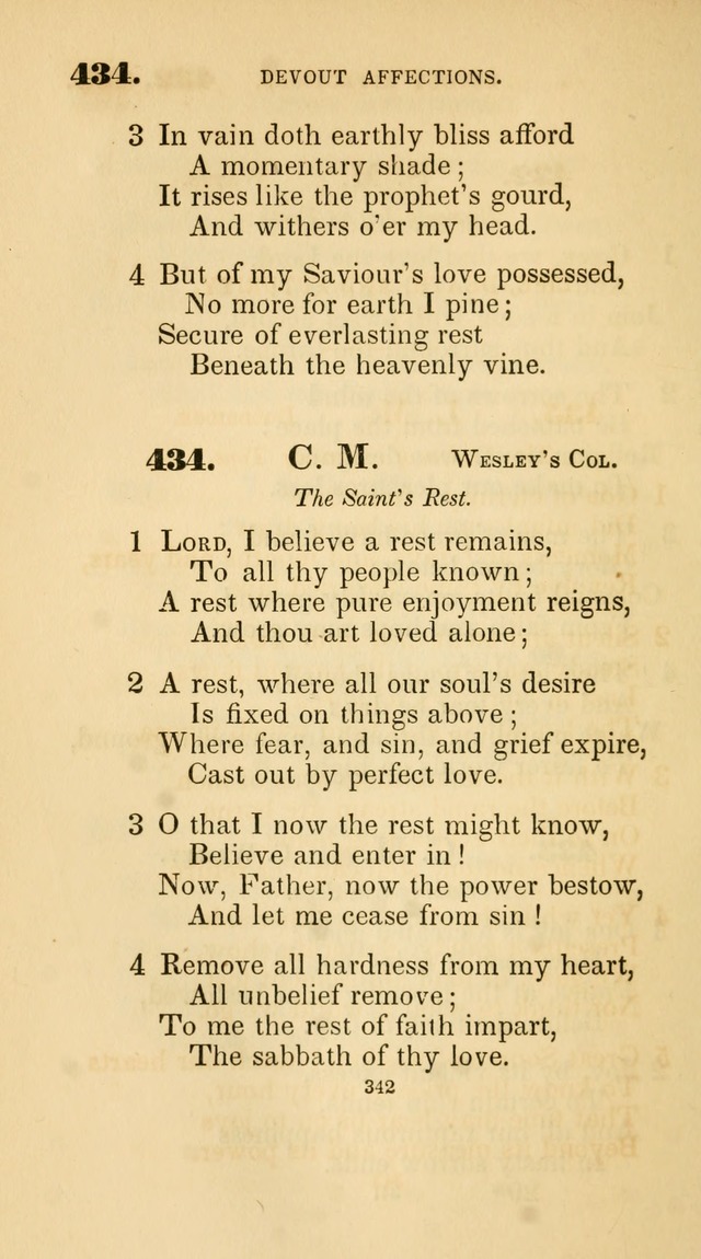 A Collection of Psalms and Hymns for Christian Worship. (45th ed.) page 342