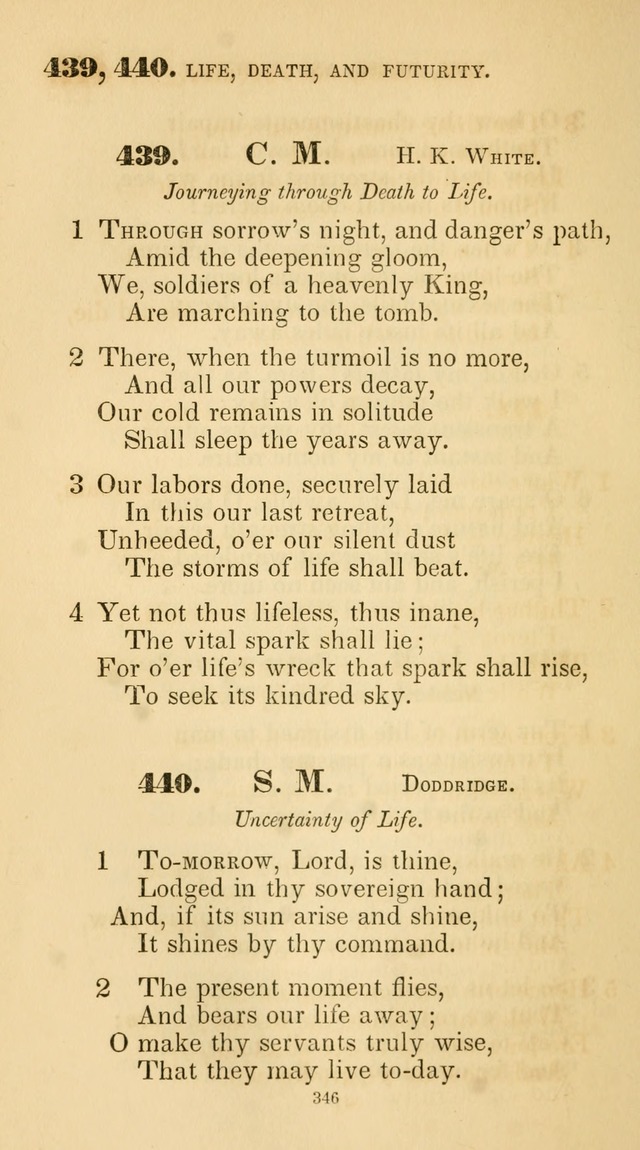 A Collection of Psalms and Hymns for Christian Worship. (45th ed.) page 346