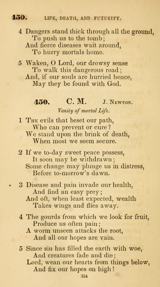 A Collection of Psalms and Hymns for Christian Worship. (45th ed.) page 354