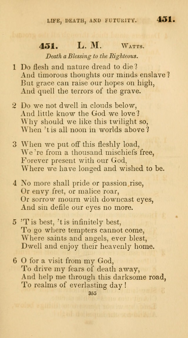 A Collection of Psalms and Hymns for Christian Worship. (45th ed.) page 355