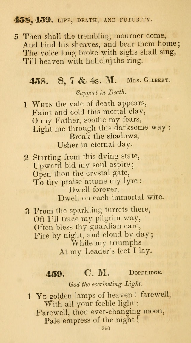 A Collection of Psalms and Hymns for Christian Worship. (45th ed.) page 360