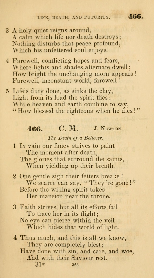 A Collection of Psalms and Hymns for Christian Worship. (45th ed.) page 365