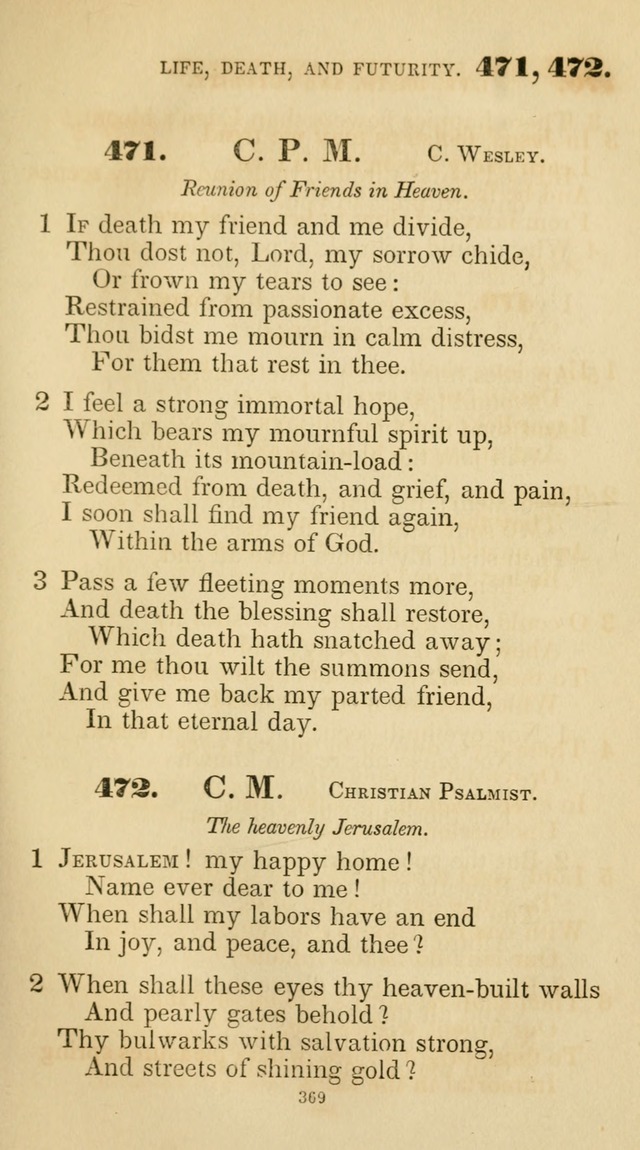 A Collection of Psalms and Hymns for Christian Worship. (45th ed.) page 369