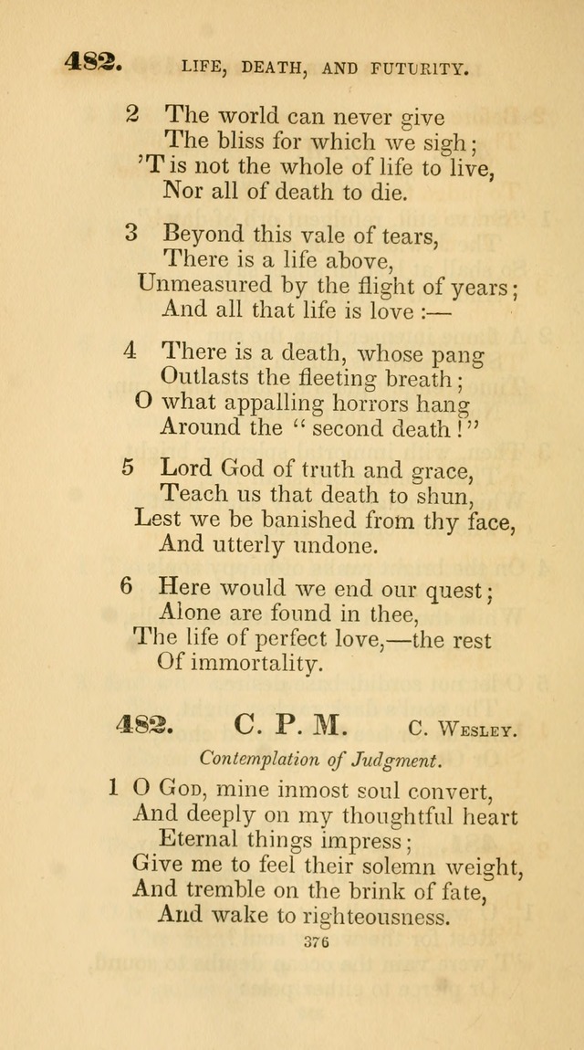 A Collection of Psalms and Hymns for Christian Worship. (45th ed.) page 376