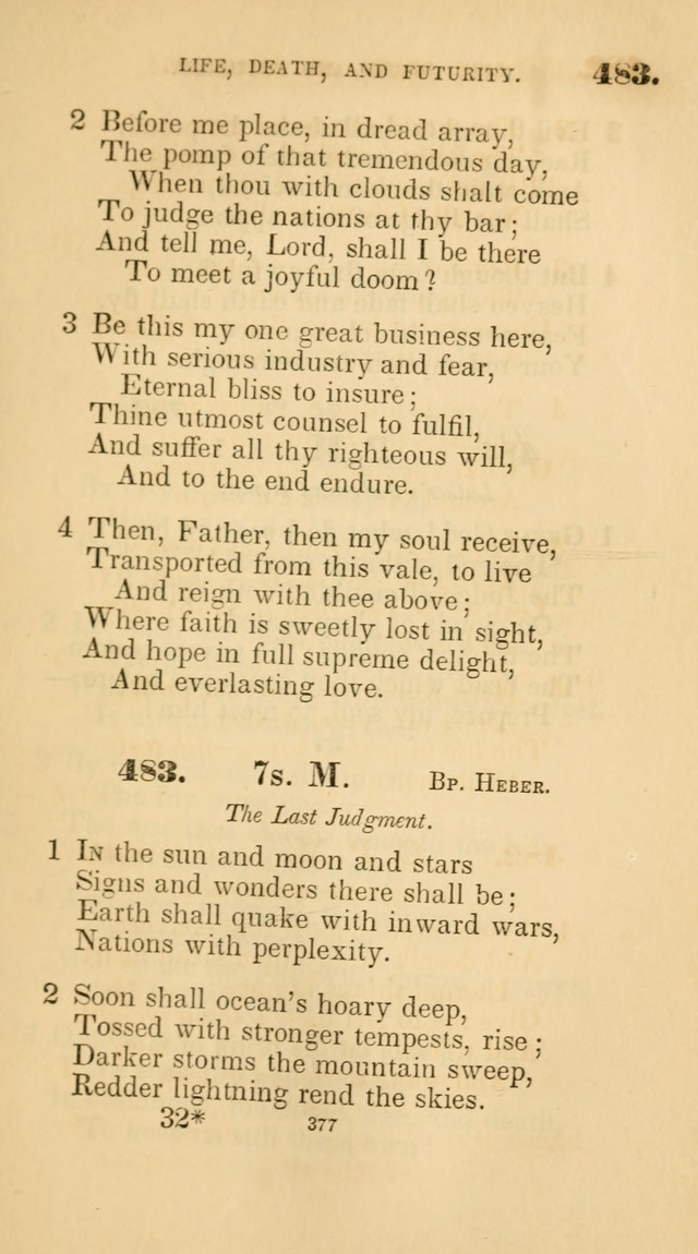 A Collection of Psalms and Hymns for Christian Worship. (45th ed.) page 377