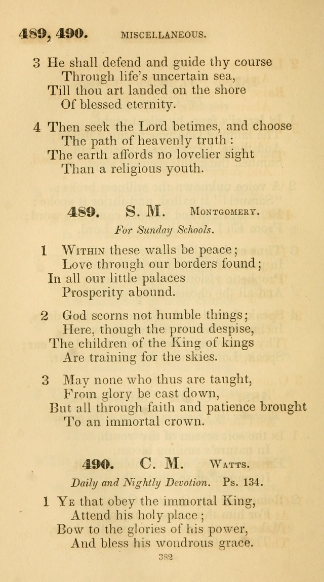 A Collection of Psalms and Hymns for Christian Worship. (45th ed.) page 382