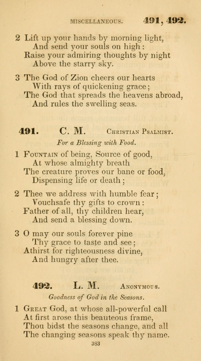 A Collection of Psalms and Hymns for Christian Worship. (45th ed.) page 383