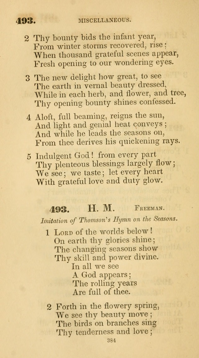 A Collection of Psalms and Hymns for Christian Worship. (45th ed.) page 384