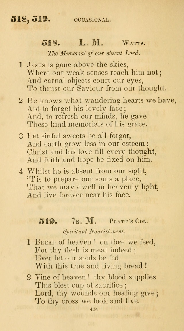 A Collection of Psalms and Hymns for Christian Worship. (45th ed.) page 404