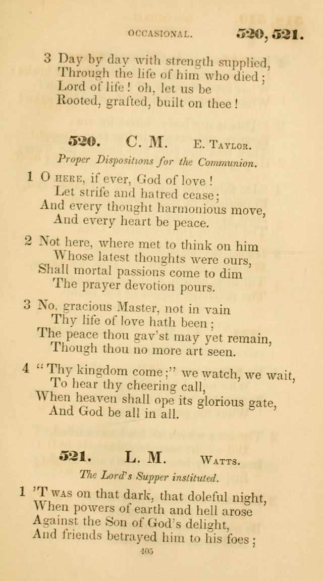 A Collection of Psalms and Hymns for Christian Worship. (45th ed.) page 405