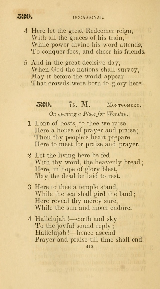 A Collection of Psalms and Hymns for Christian Worship. (45th ed.) page 412